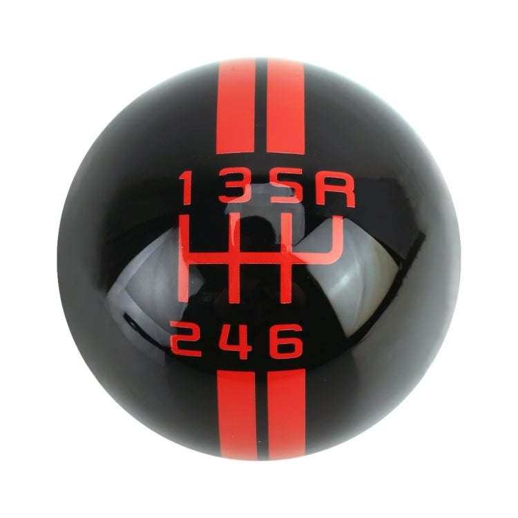 Universal Vehicle Ball Shape Modified Resin Shifter Manual 6-Speed Right-R Gear Shift Knob(Black ...