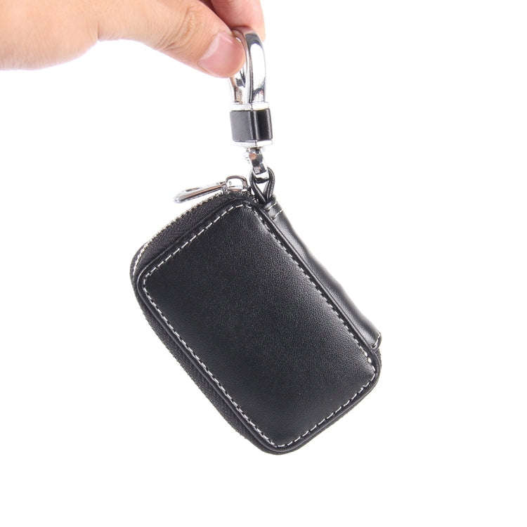 Universal Leather Flash Powder Texture Waist Hanging Zipper Wallets Key Holder Bag (No Include Ke...