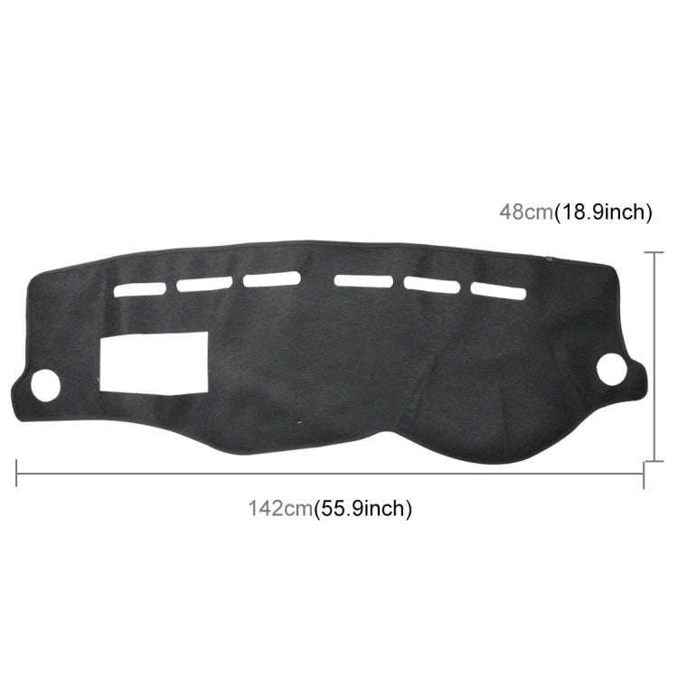 Dark Mat Car Dashboard Cover Car Light Pad Instrument Panel Sunscreen for Modern Accent (Please n...