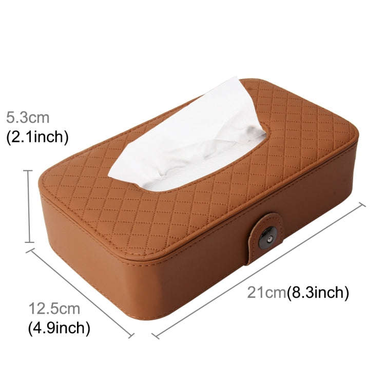 Universal Car Facial Tissue Box Case Holder Tissue Box Fashion and Simple Paper Napkin Bag with N...