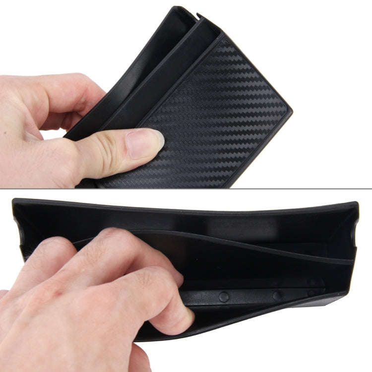 Car EVA Carrying Organizer Storage Double-layer Sticker Bag for Phone Coin Key and Other Small It...