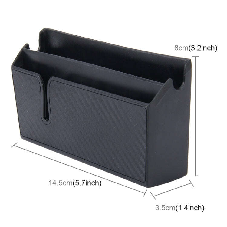 Car EVA Carrying Organizer Storage Double-layer Sticker Bag for Phone Coin Key and Other Small It...