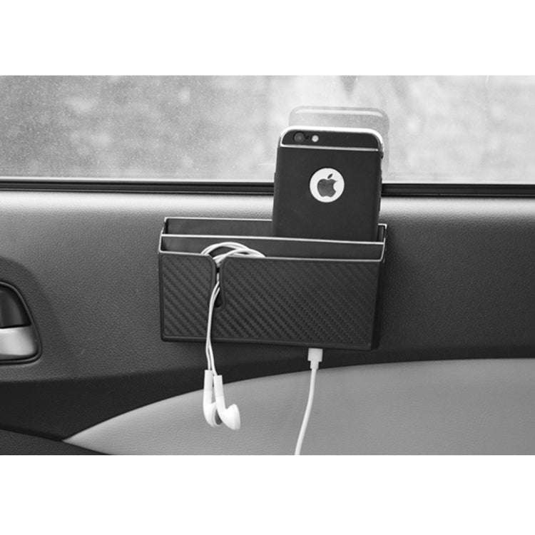 Car EVA Carrying Organizer Storage Double-layer Sticker Bag for Phone Coin Key and Other Small It...