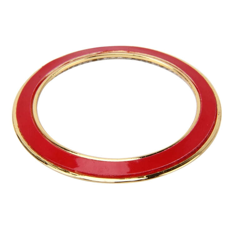 Car Aluminum Steering Wheel Decoration Ring with Diamonds For BMW(Gold)