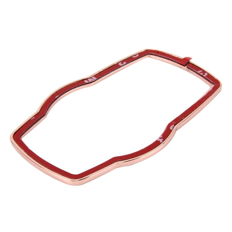 Car Aluminum Steering Wheel Decoration Ring with Diamonds For BMW(Rose Gold)