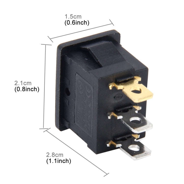 Car Auto Universal DIY 3 Pin Boat Cap OFF- ON Push Button