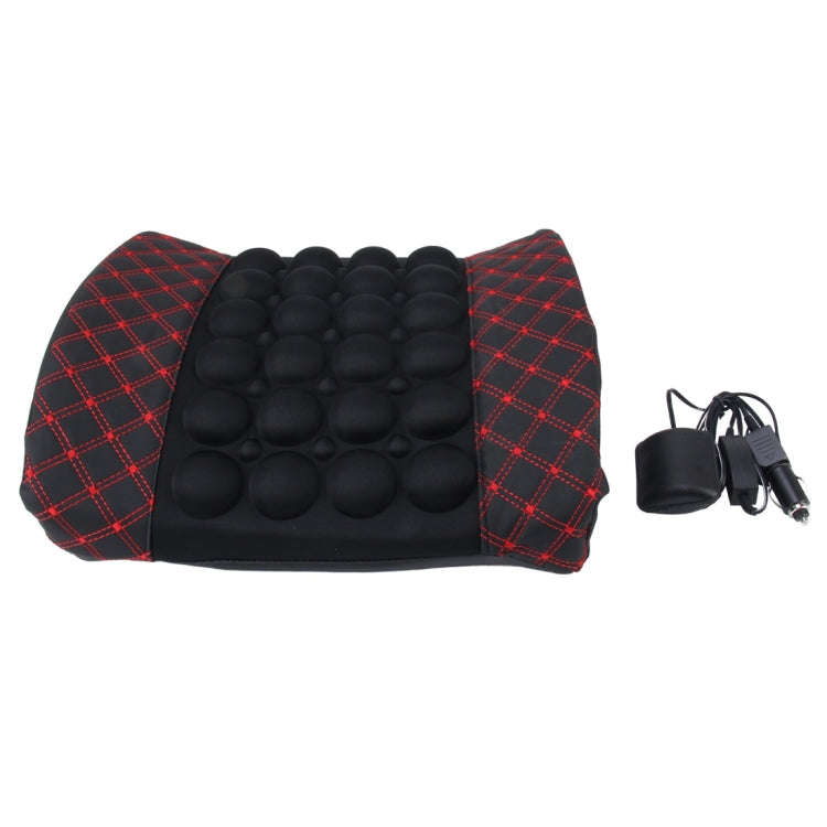 12V Four Season Chemical Fiber Wrapping Lumbar Seat Relaxation Waist Support Cushion for Car Offi...
