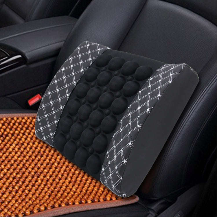 12V Four Season Chemical Fiber Wrapping Lumbar Seat Relaxation Waist Support Cushion for Car Offi...
