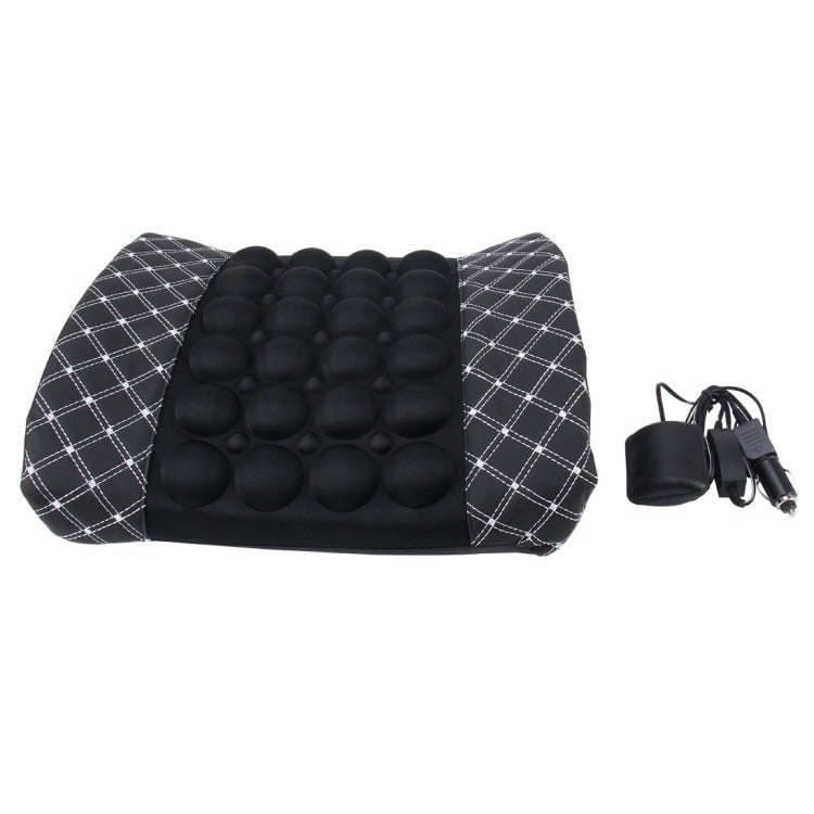 12V Four Season Chemical Fiber Wrapping Lumbar Seat Relaxation Waist Support Cushion for Car Offi...