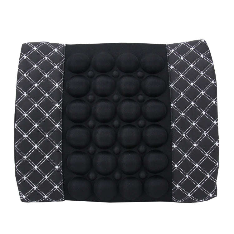 12V Four Season Chemical Fiber Wrapping Lumbar Seat Relaxation Waist Support Cushion for Car Offi...