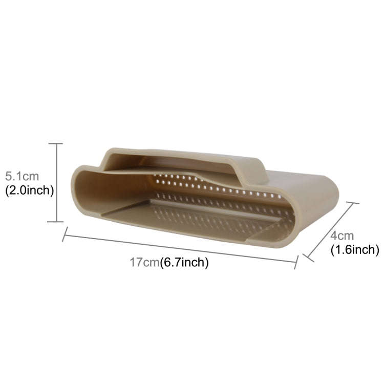 Car TPA Carrying Organizer Storage Box for Phone Coin Key and Other Small Items(Khaki)