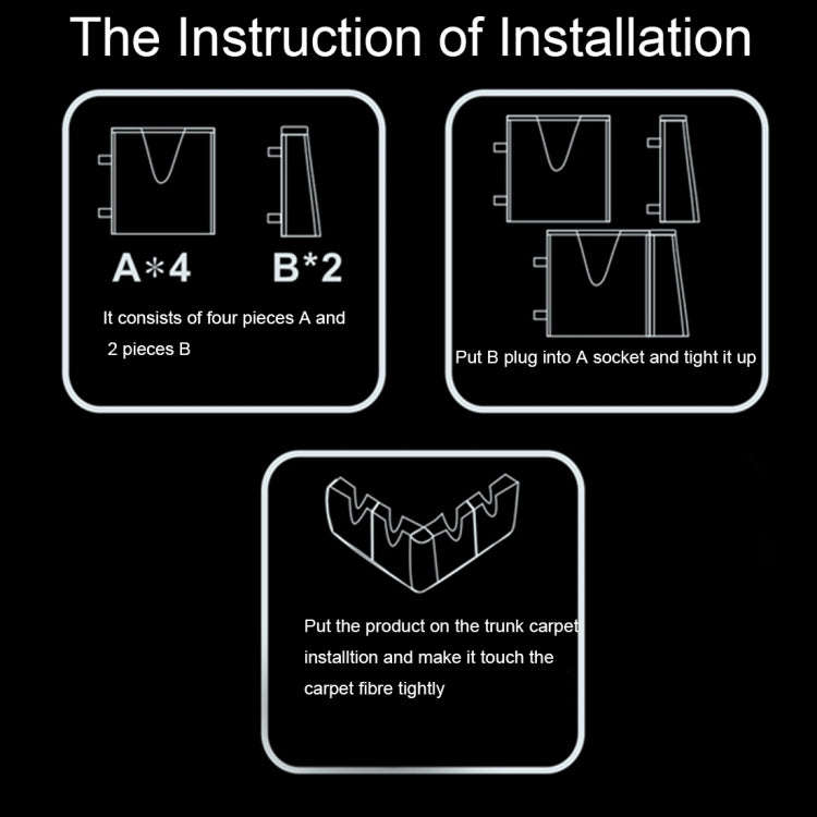 DM-018 4 PCS Assembly Multi-functional Vehicle Protection Stabilization Organization Storage High...