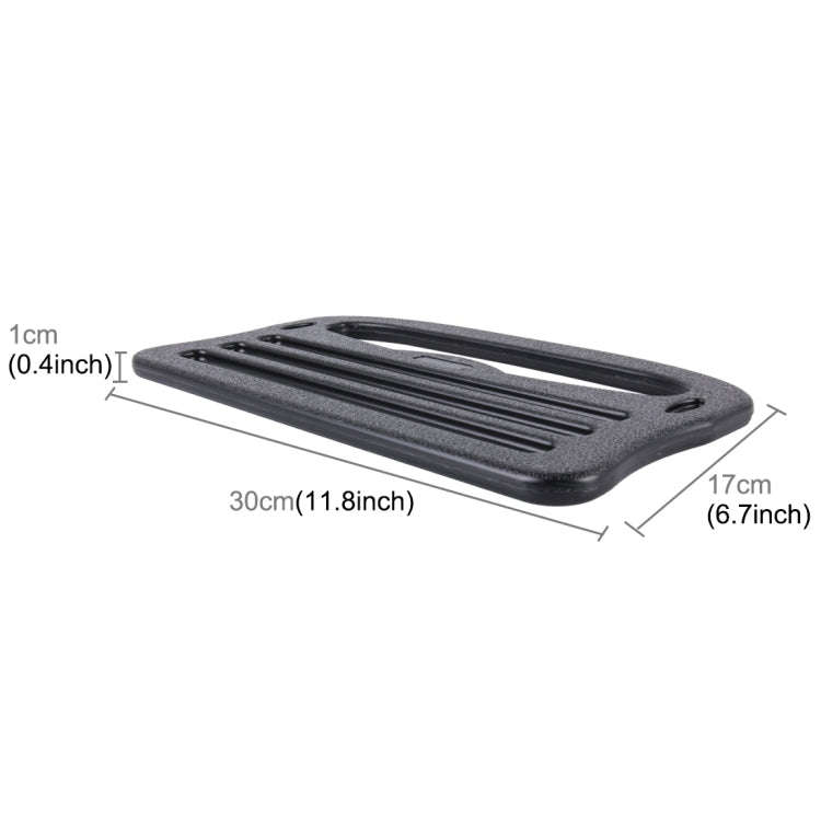 Vehicle Portable Desk Steering Wheel Multi-use Tray Stand Car Food Eating Table iPad Holder(Black)