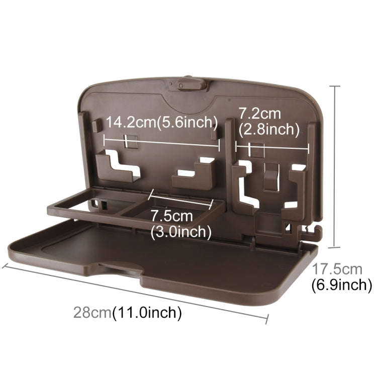 SHUNWEI SD-1509 Car Auto Back Seat Folding Table Drink Food Cup Tray Holder Stand Desk Multi-purp...