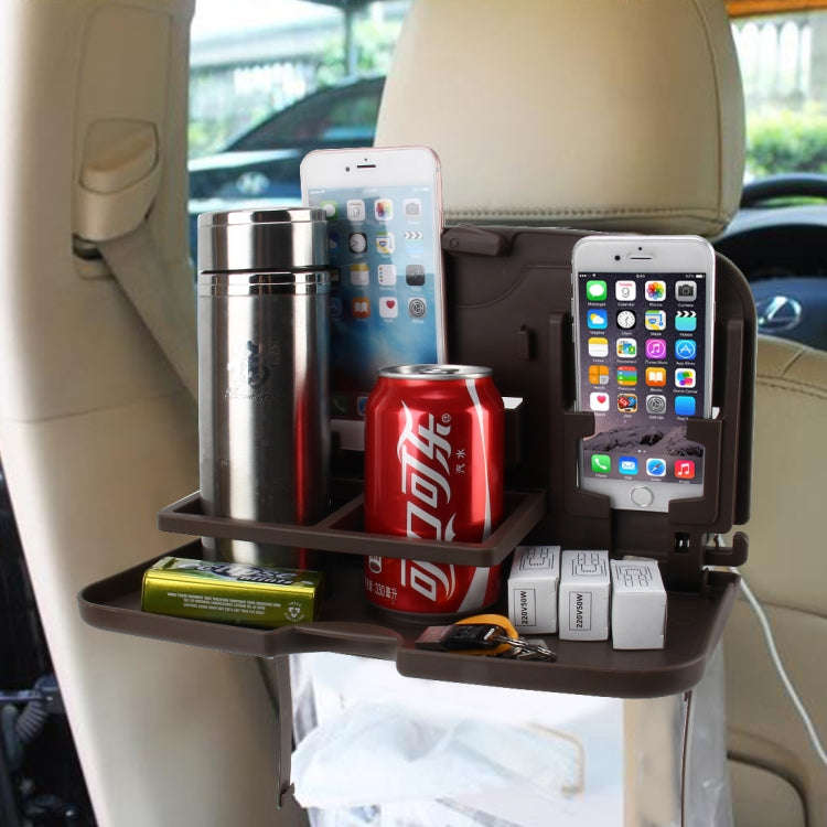 SHUNWEI SD-1509 Car Auto Back Seat Folding Table Drink Food Cup Tray Holder Stand Desk Multi-purp...