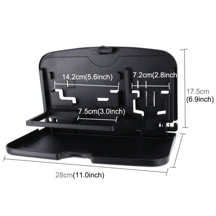 SHUNWEI SD-1509 Car Auto Back Seat Folding Table Drink Food Cup Tray Holder Stand Desk Multi-purp...