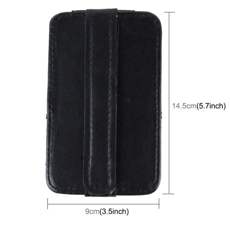 FUDAOCHE Multi-functional Auto Car Sun Visor Sunglasses Holder Card CD Storage Holder Pouch Bag(B...