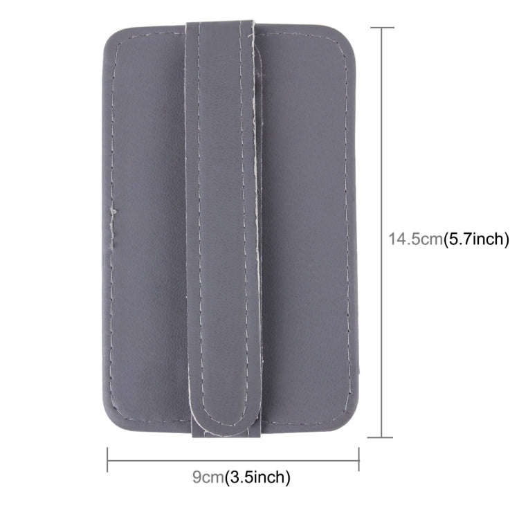FUDAOCHE Multi-functional Auto Car Sun Visor Sunglasses Holder Card CD Storage Holder Pouch Bag(G...