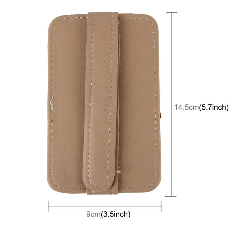 FUDAOCHE Multi-functional Auto Car Sun Visor Sunglasses Holder Card CD Storage Holder Pouch Bag(B...