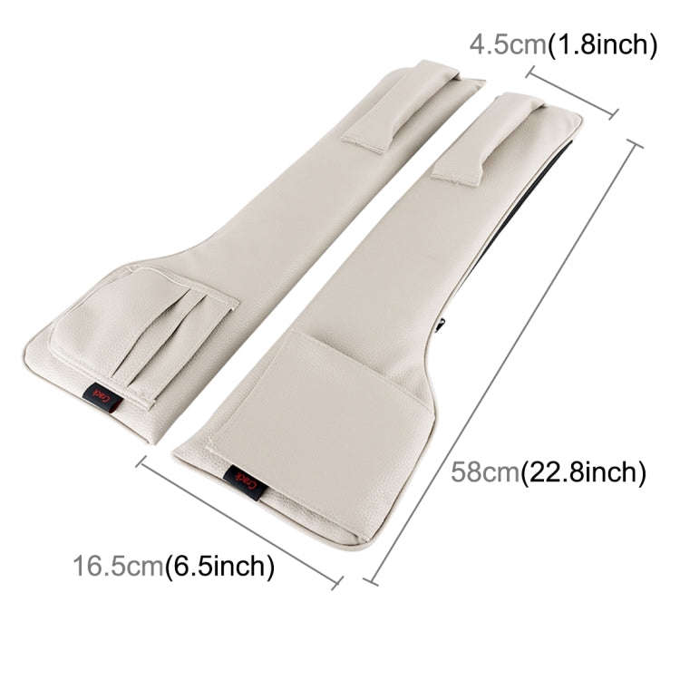 A Pair Universal Car Seat Catcher Gap Console Filler Seat Side Pocket Organizer Catcher Leak-Proo...