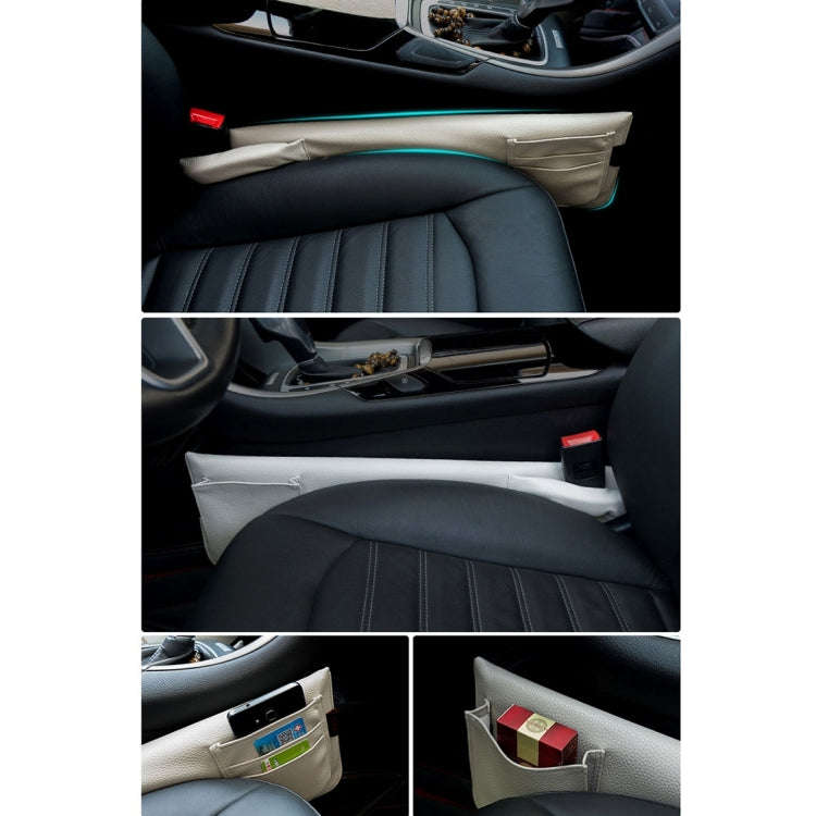 A Pair Universal Car Seat Catcher Gap Console Filler Seat Side Pocket Organizer Catcher Leak-Proo...
