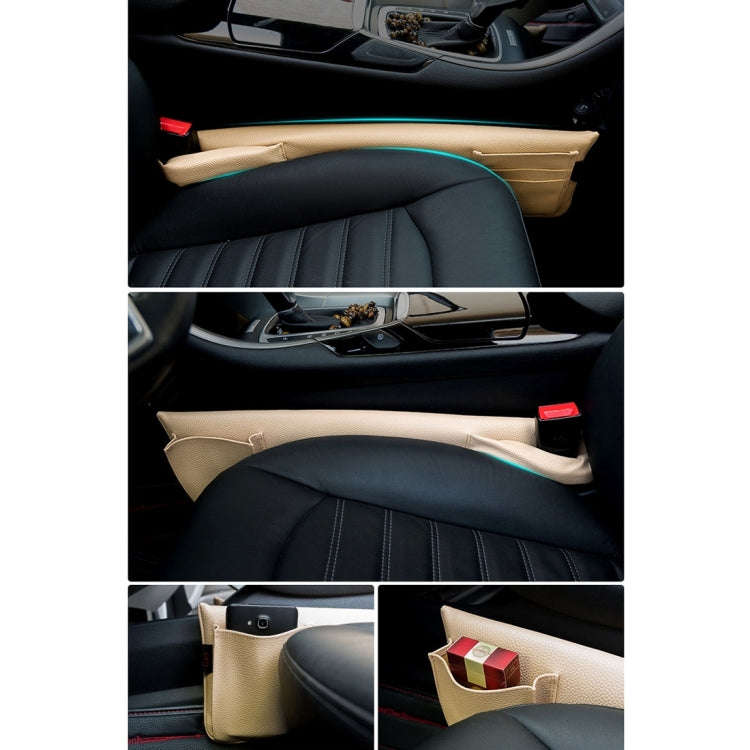 A Pair Universal Car Seat Catcher Gap Console Filler Seat Side Pocket Organizer Catcher Leak-Proo...