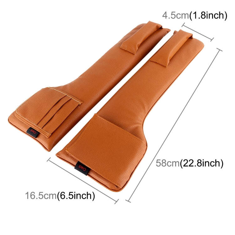 A Pair Universal Car Seat Catcher Gap Console Filler Seat Side Pocket Organizer Catcher Leak-Proo...