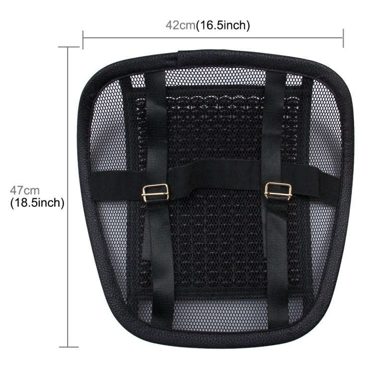 Universal Summer Ice Silk Mesh Breathable Cool Massage Waist Mat with Maple Wooden Bead for Car F...