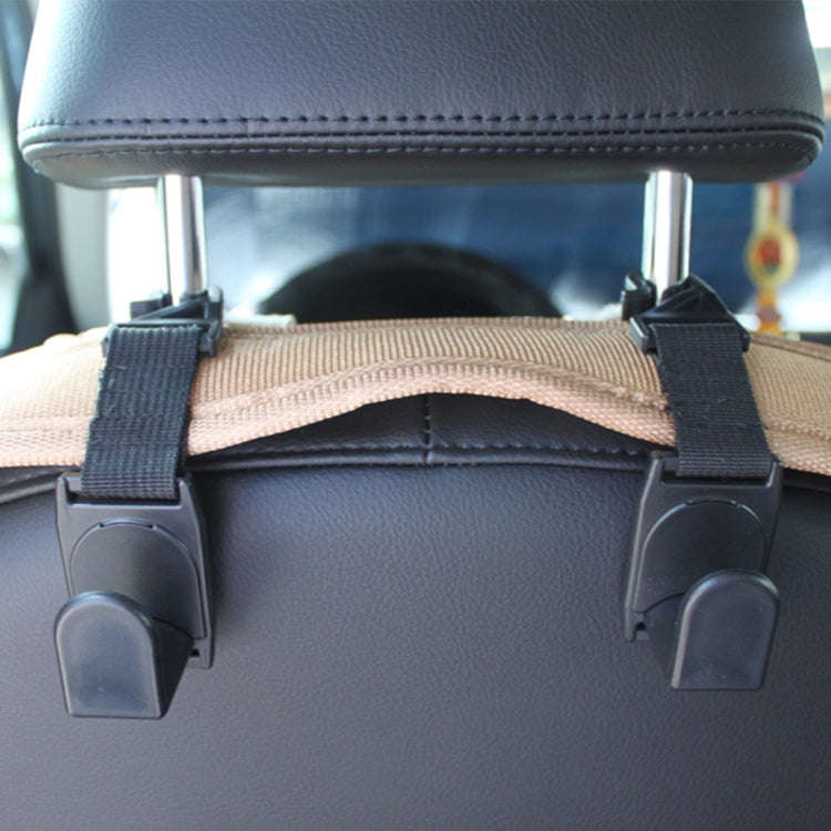2 PCS SHUNWEI SW-2504 Plastic Hook Holder for Car Seat Headrest Backrest, Max Load: 6kg