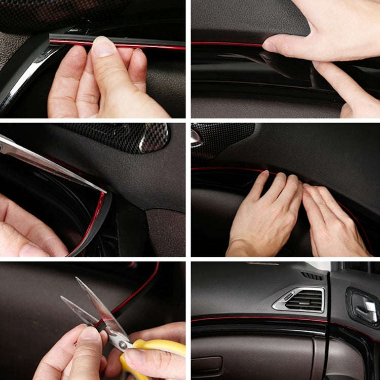 5m Flexible Trim For DIY Automobile Car Interior Exterior Moulding Trim Decorative Line Strip wit...
