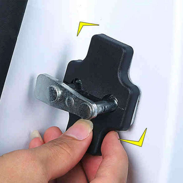 4 PCS Car Door Lock Buckle Decorated Rust Guard Protection Cover for BaoJun Chery SGMW Chevrolet ...
