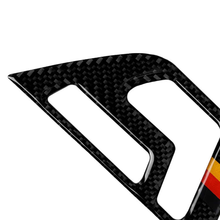 2 PCS German Flag Car Carbon Fiber Seat Adjustment Panel Decorative Sticker for Mercedes-Benz W20...