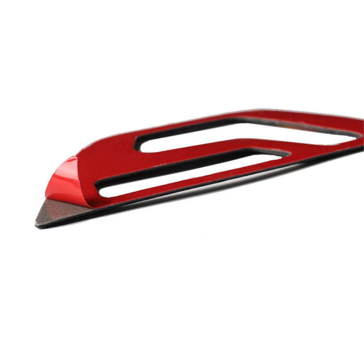 2 PCS German Flag Car Carbon Fiber Seat Adjustment Panel Decorative Sticker for Mercedes-Benz W20...