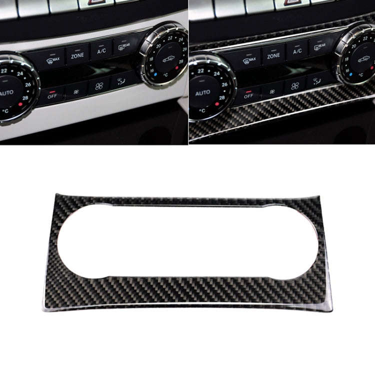 Car Carbon Fiber Air Conditioning Knob Control Panel Decorative Sticker for Mercedes-Benz W204 C ...