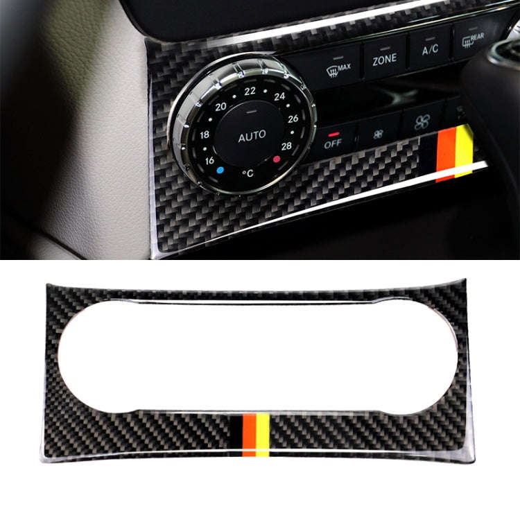 Car German Flag Carbon Fiber Air Conditioning Knob Control Panel Decorative Sticker for Mercedes-...