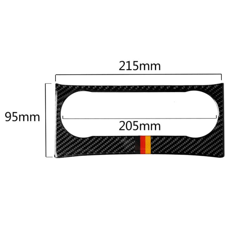 Car German Flag Carbon Fiber Air Conditioning Knob Control Panel Decorative Sticker for Mercedes-...