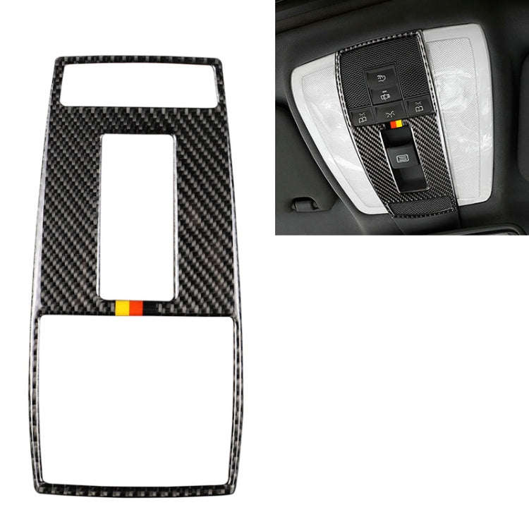 Car German Flag Carbon Fiber Reading Lamp Frame Decorative Sticker for Mercedes-Benz W204 2007-20...