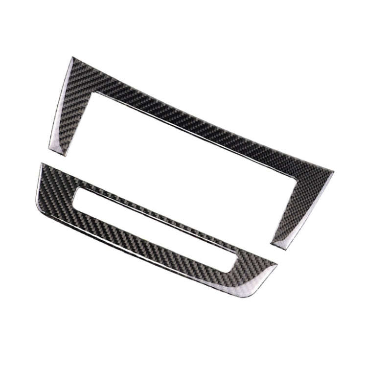 Car Carbon Fiber Central Control CD Panel Decorative Sticker for Mercedes-Benz W204 2011-2013 7-b...