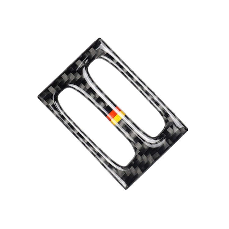 Car German Flag Carbon Fiber Intermediate Air Outlet Panel Decorative Sticker for Mercedes-Benz W...