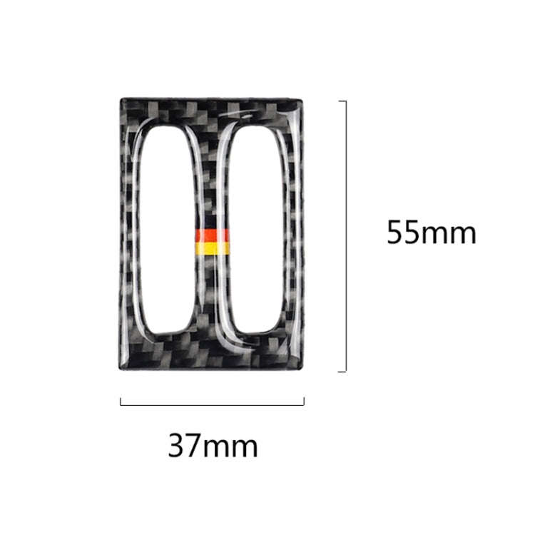 Car German Flag Carbon Fiber Intermediate Air Outlet Panel Decorative Sticker for Mercedes-Benz W...