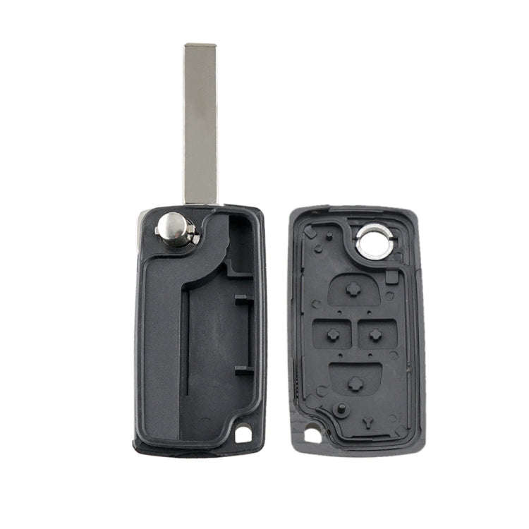For CITROEN C8 / PEUGEOT 1007 Car Keys Replacement 4 Buttons Car Key Case with Grooved, without H...