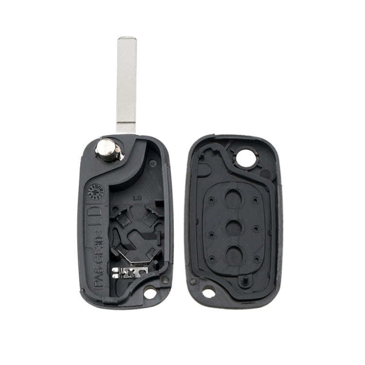 For RENAULT Clio / Megane / Kangoo / Modus Car Keys Replacement 3 Buttons Car Key Case with Folda...