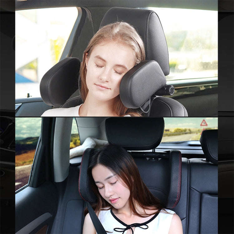 Car Seat Headrest Car Neck Pillow Sleep Side Headrest for Children and Adults (Coffee)