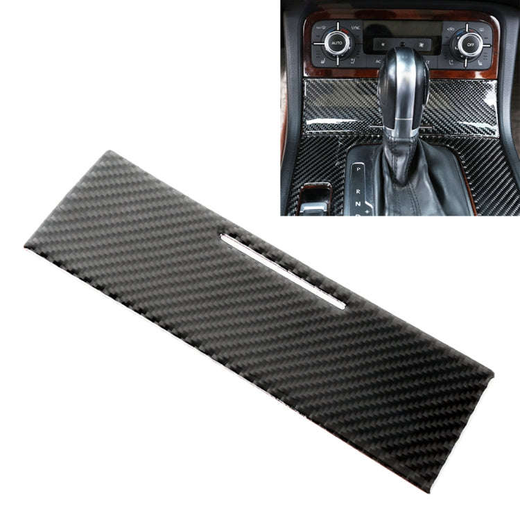 Car Carbon Fiber Cigarette Lighter Panel Frame Decorative Sticker for Volkswagen Touareg 2011-2018