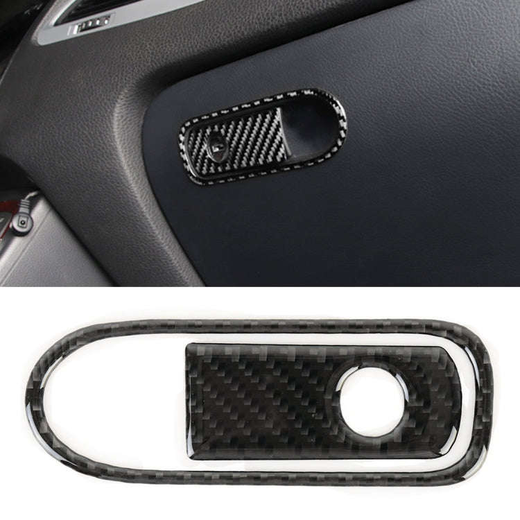 Car Carbon Fiber Front Passenger Seat Armrest Box Switch Decorative Sticker for Volkswagen Touare...