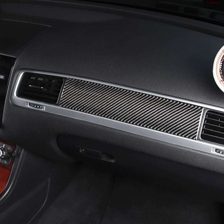 Car Carbon Fiber Dashboard Panel Decorative Sticker for Volkswagen Touareg 2011-2018