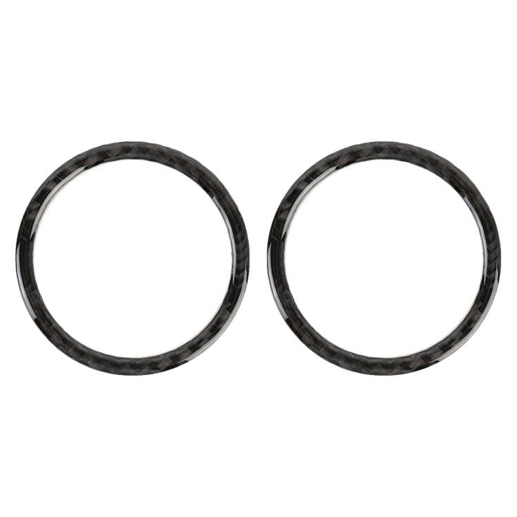 2 PCS Car Carbon Fiber Instrument Panel Air Outlet Decorative Sticker for Volkswagen Touareg 2011...