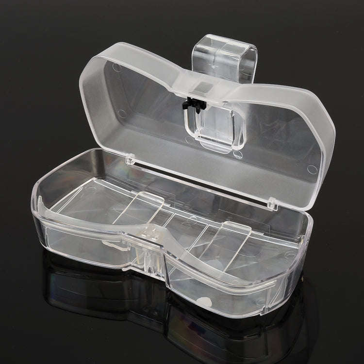 Car Multi-functional Glasses Case Sunglasses Storage Holder with Card Slot, Diamond Style (Transp...