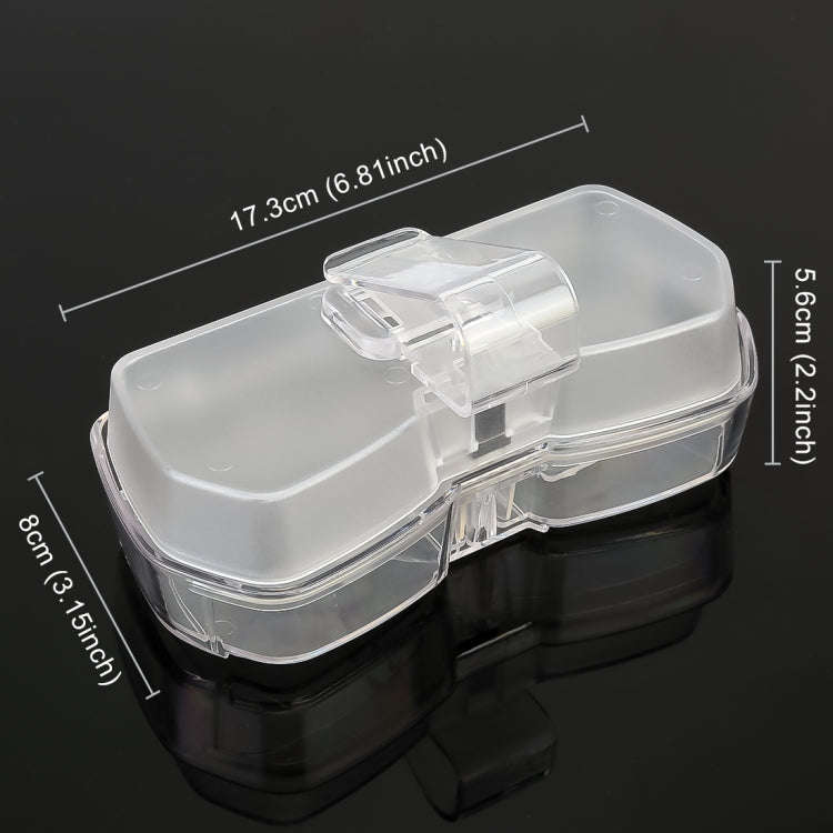 Car Multi-functional Glasses Case Sunglasses Storage Holder with Card Slot, Diamond Style (Transp...