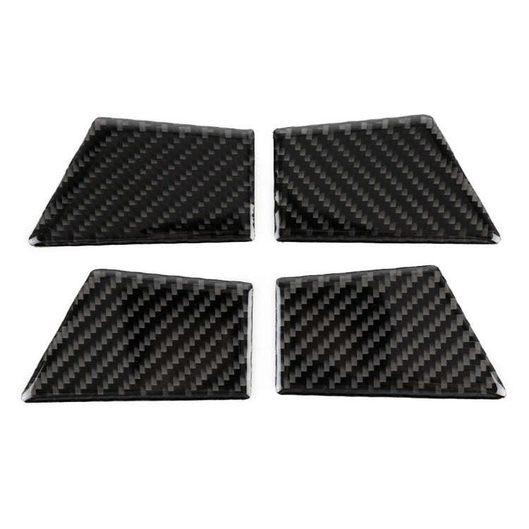 4 PCS Car Carbon Fiber Door Inner Handle Wrist Panel Decorative Sticker for Ford New Mondeo 2013-...